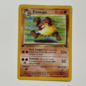 1st edition Primeape Pokemon trading Card nostalgia collectible 90s vintage